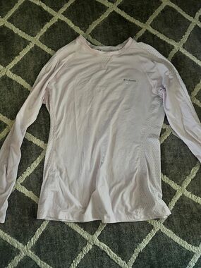 Columbia Light Pink Performance Long Sleeve Crew